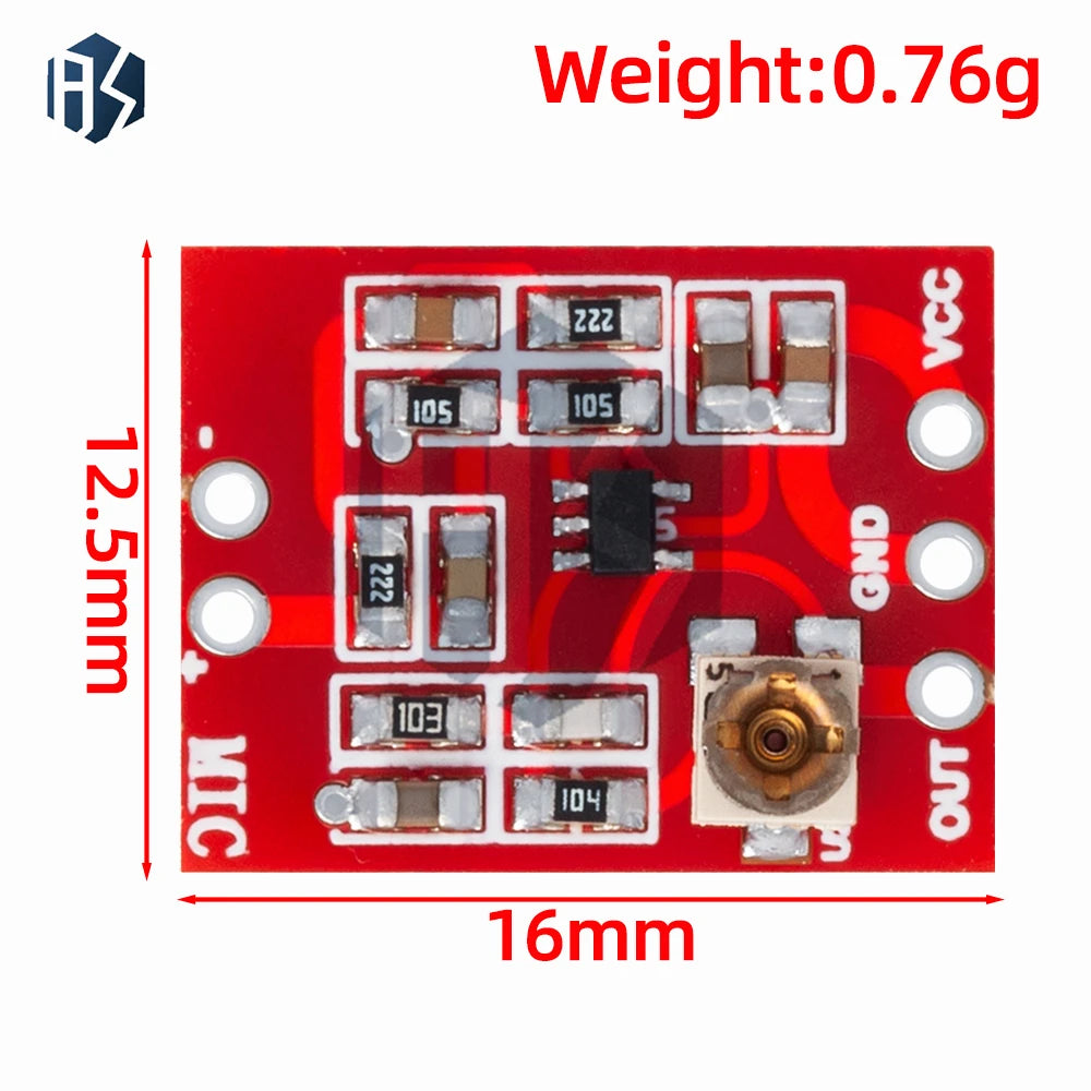 MAX4466 Electret Microphone Amplifier Board Adjustable Gain Pickup Zpaxo