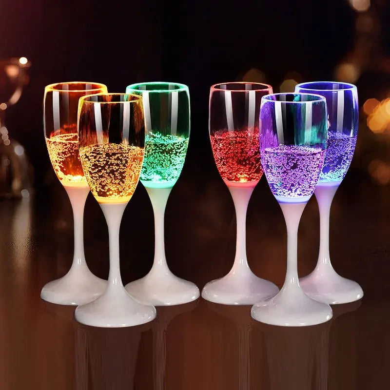 LED Luminous Cup Champagne Food Grade Unique Creative Goblet Year