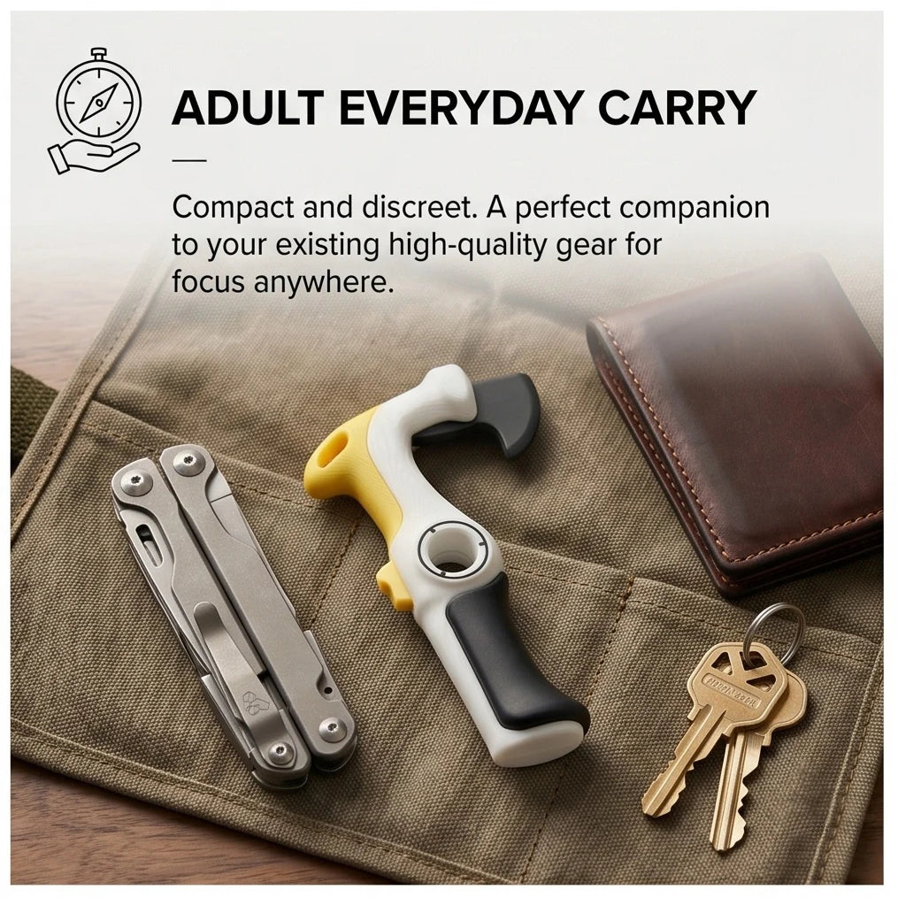 EDC Fidget Survival Axe Toy Stress Relief Slider Spinner Tool Adult
