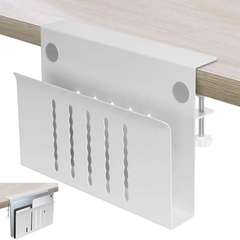 652F Aluminum Notebook Holder, Desk Hanging Laptop Organizgers, for Office Workers, Students, Gamers Office Desk Organization Zpaxo