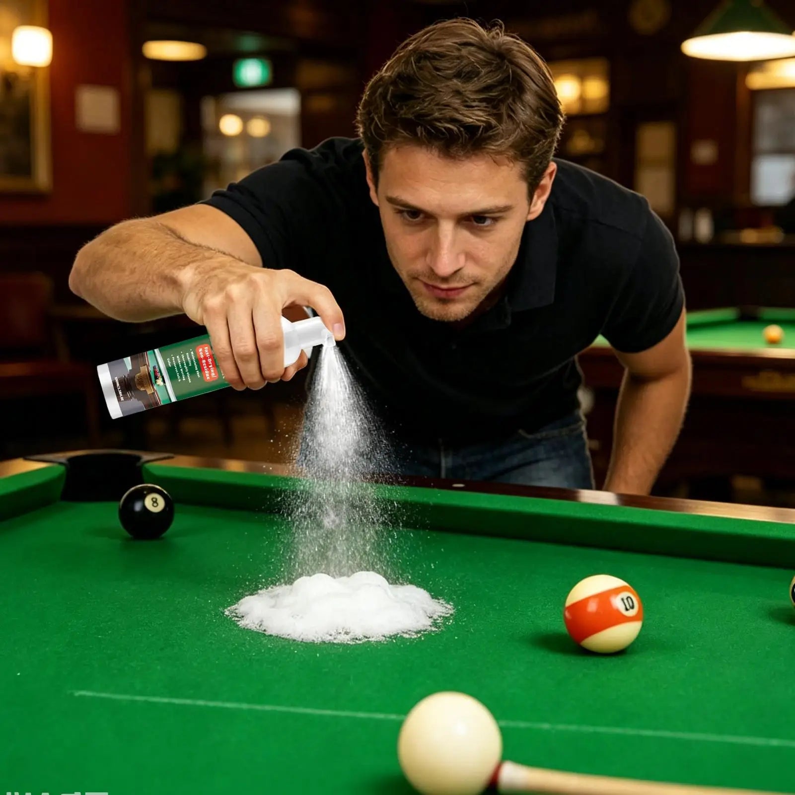 Pool Table Felt Cleaner Foam Fast-drying Spray Chalk Dust Stain
