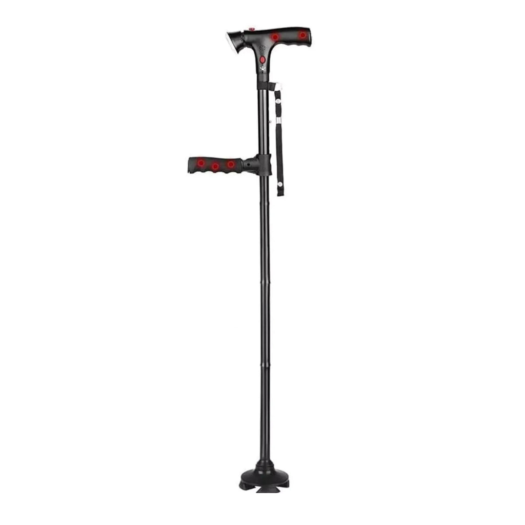 Collapsible Telescopic Folding Cane Elder LED Walking Trusty Sticks