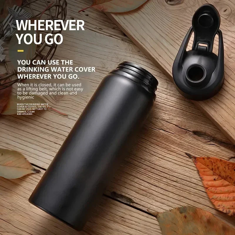Large Capacity Stainless Steel Sports Water Bottle Outdoors Camping