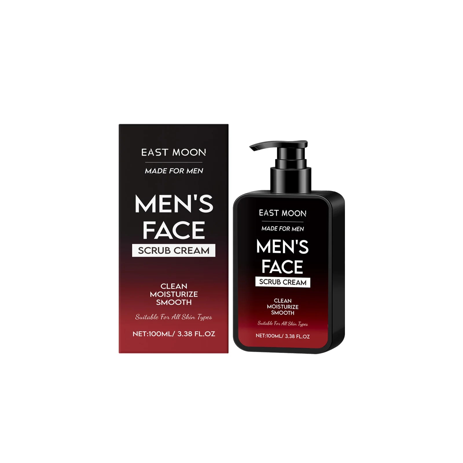 East Moon Men Face Oil Control Scrub Cream Remove Blackhead Grease Moisturize Nourish Soothing Skin Care Face Exfoliating Scrub Zpaxo