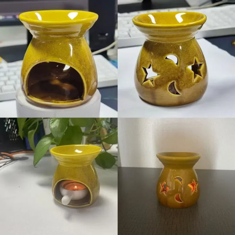 Kiln-changed Star-moon Romantic Small Incense Burner Festive Zpaxo
