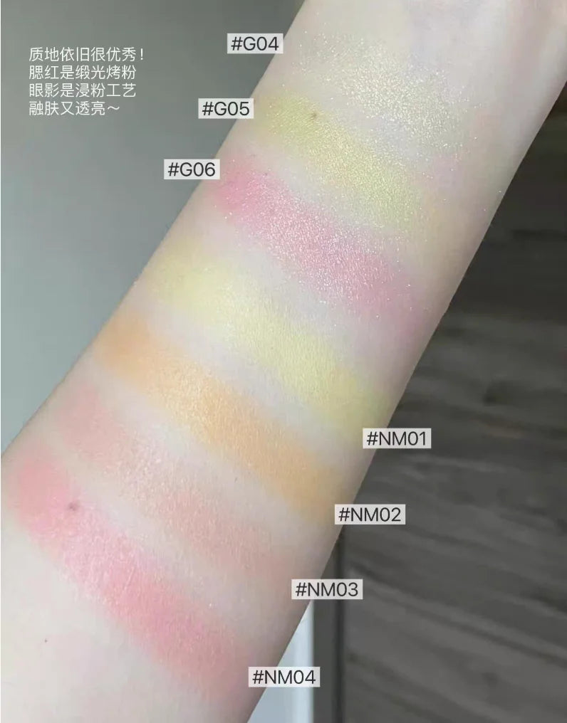 LEEMEMBER Summer Edition Lemon Yellow Eye Shadow Blush Monochrome Zpaxo