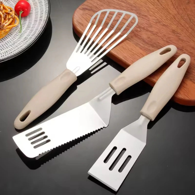 Mini Stainless Steel Spatula Multi-functional Turner Flipping Cutting