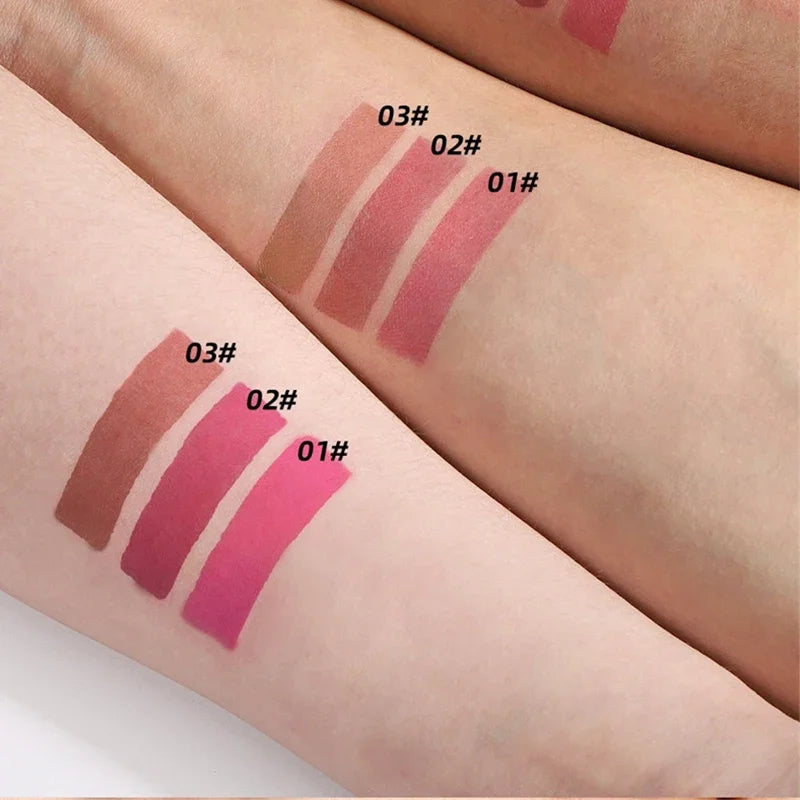 3 Colors Peel Off Lip Liner Highly Pigmented Matte Lip Liner Tattoo Long Lasting Waterproof Lipliner Pencil Non-Stick Lips Gloss Zpaxo