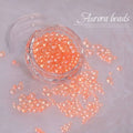 Glass Nail Art Aurora Bubble Beads Mixed 3D Decoration Charms Bead Zpaxo Orange