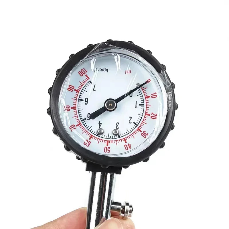 100 PSI Dial Tire Pressure Gauge – Car, Truck & Motorcycle