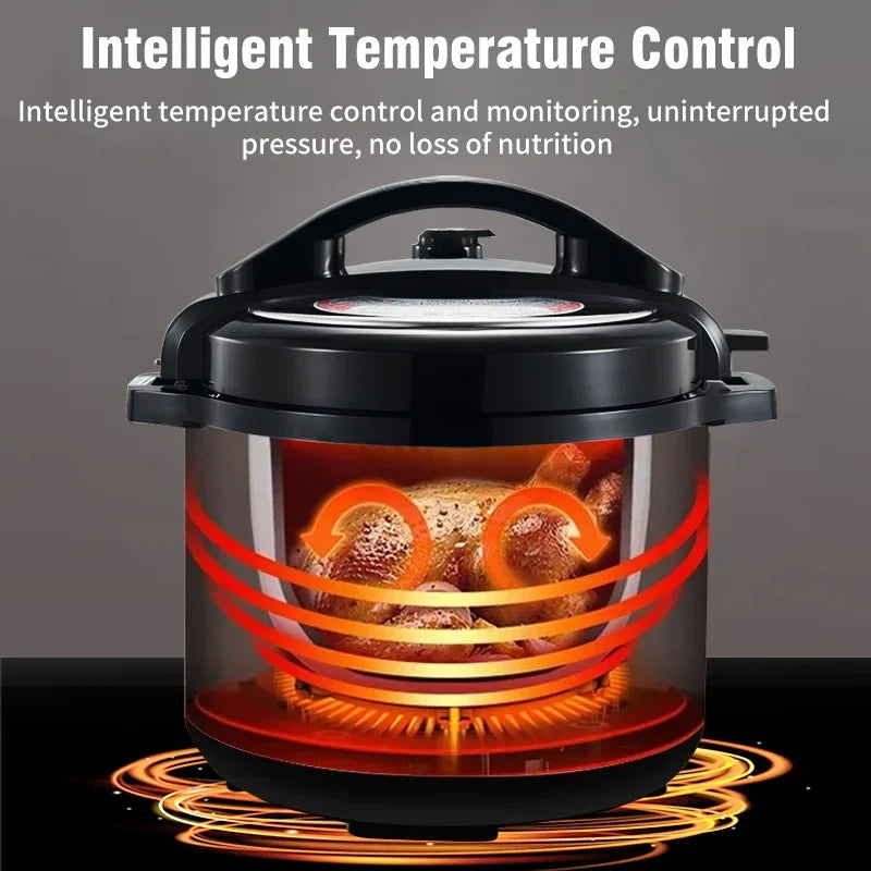 5L Electric Pressure Cooker Stainless steel Smart Multicooker for Kitchen Slow Cooker Rice Cooker Steam Pot Food Warmer 220V Zpaxo