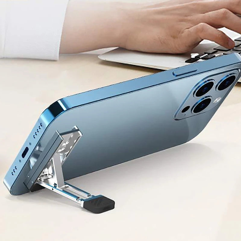 Foldable Zinc Alloy Laptop Stand – Ultra-Thin Adjustable Riser