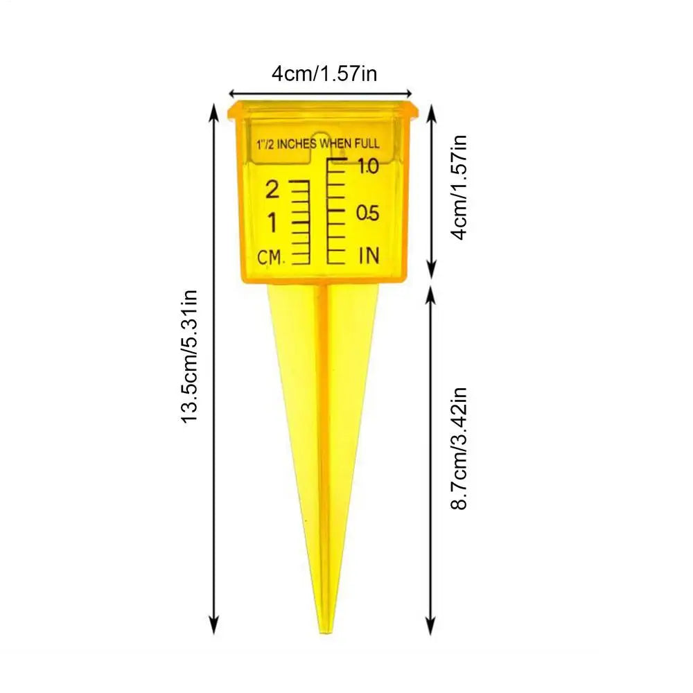 Water Rain Gauge Rainwater Rainfall Garden Outdoor Meter Plastic