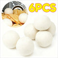 Clothes Dryer Large Wool Balls Laundry Tumble Dryer Balls Dryer Balls Laundry Softener Reusable Home Washing Machine Accessories Zpaxo 6pcs