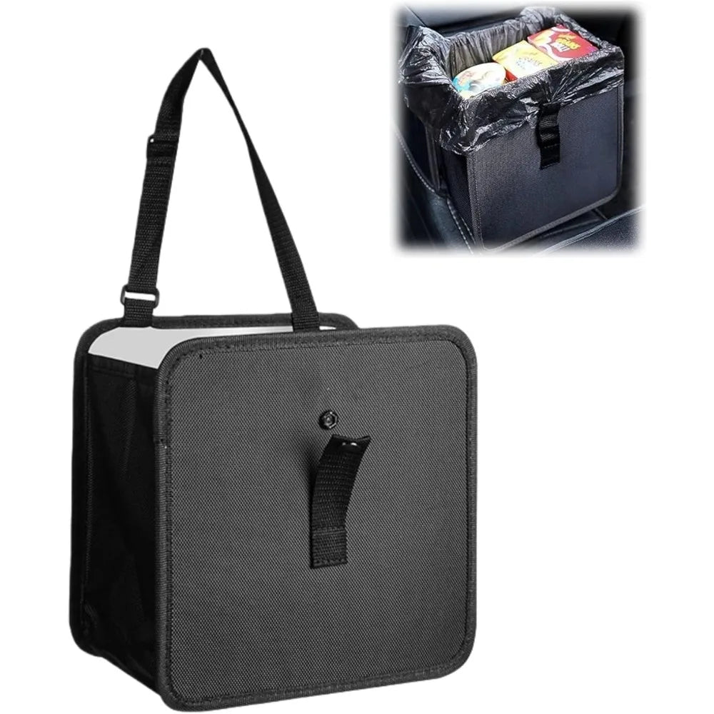 Foldable Hanging Car Trash Can – Waterproof Oxford Cloth, 7L