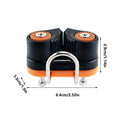 Cable Clamp Adjustable Nylon Automatic Fastener Cam Cleat Cable Clamp for Kayak for Kayak Fitness Equipment Canoe Boat Pilate Zpaxo Black