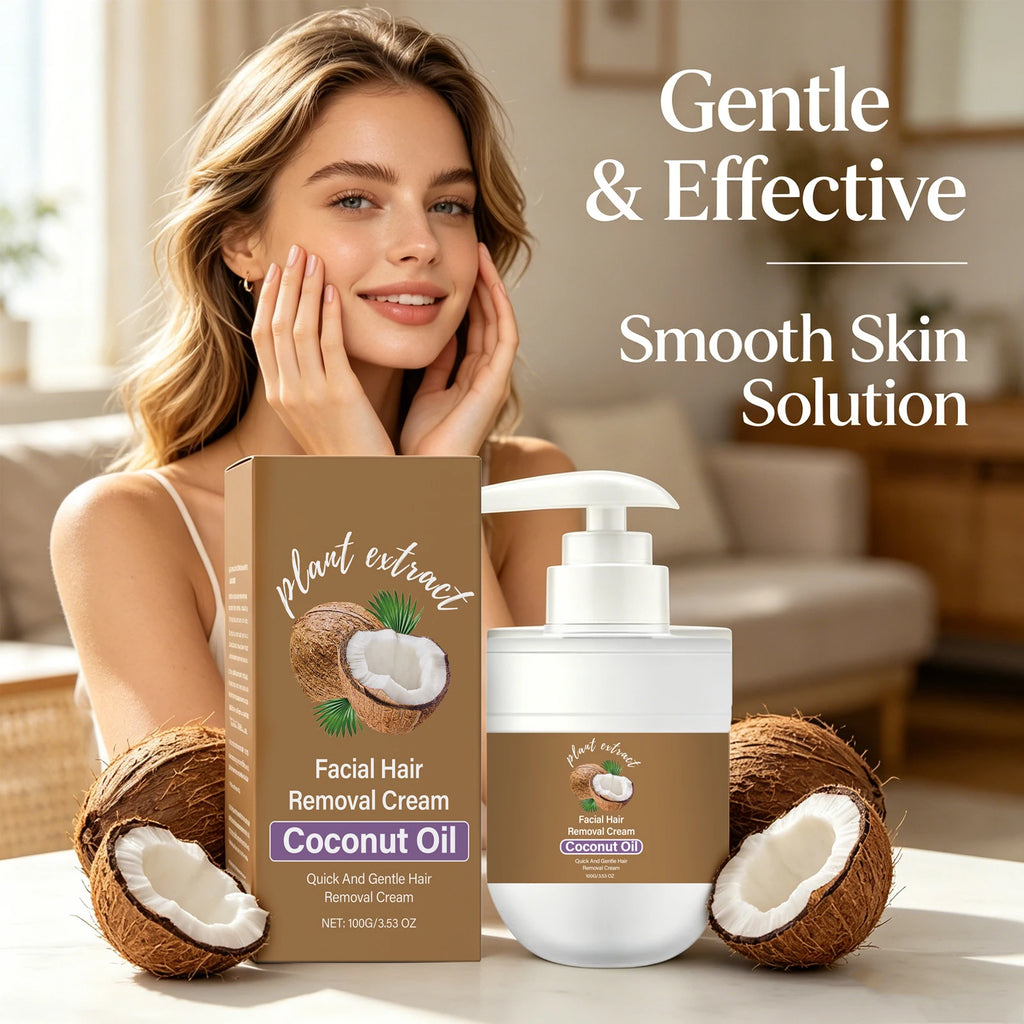 Coconut Hair Removal Cream – Painless & Gentle Depilatory Hair Removal Cream Zpaxo