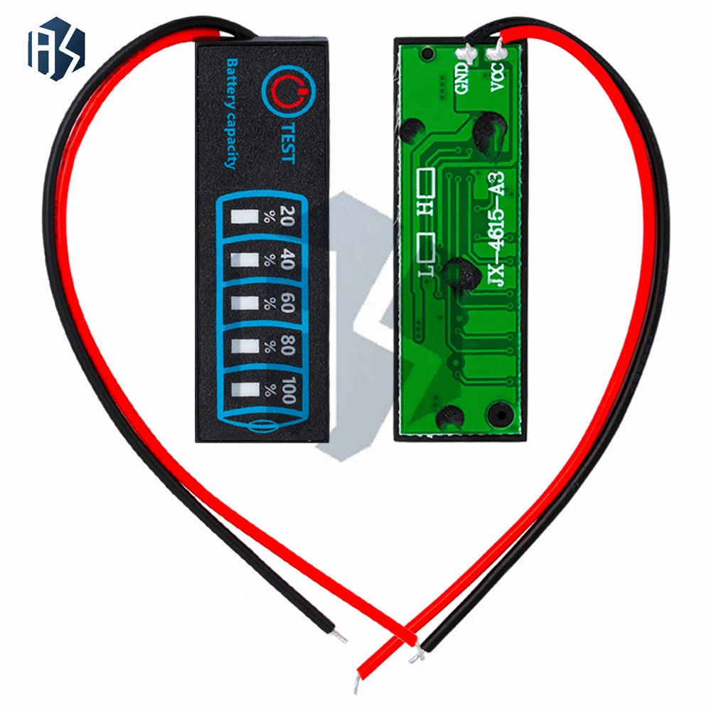 ‌3S Multi-Chemistry Battery Voltage Tester – Li-ion/LiFePO4/Lead-Acid Capacity Monitor with LED Bargraph Display for RC Vehicles Zpaxo