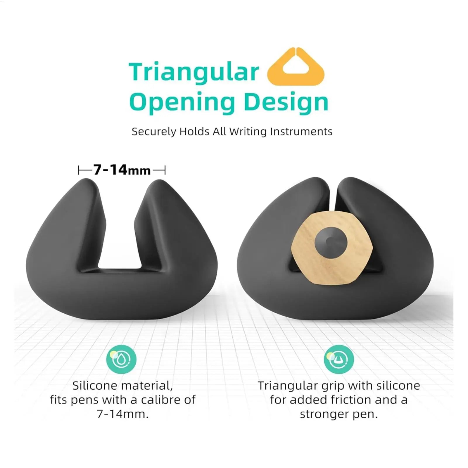 Ergonomic Pencil Grip Kids Handwriting Silicone Pen Holder Postures