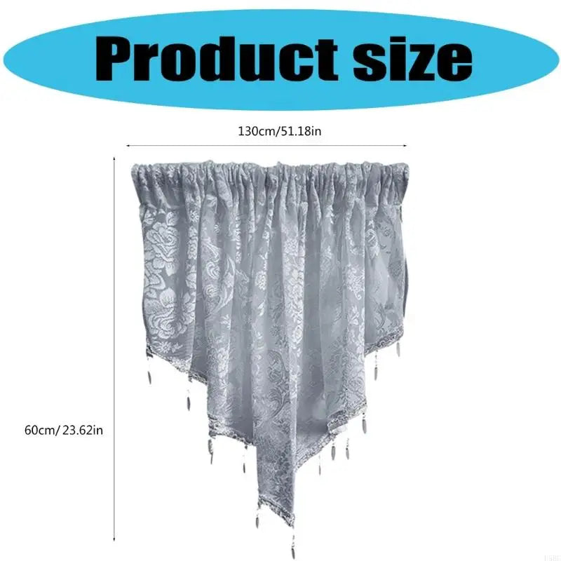 Machine Washable Lace Curtain Bedroom Office Quick Installation Long