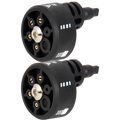 6-in-1 Pressure Washer Nozzle 1/4" Quick Connect 3000 PSI Pressure Washer Nozzle Zpaxo 2PCS