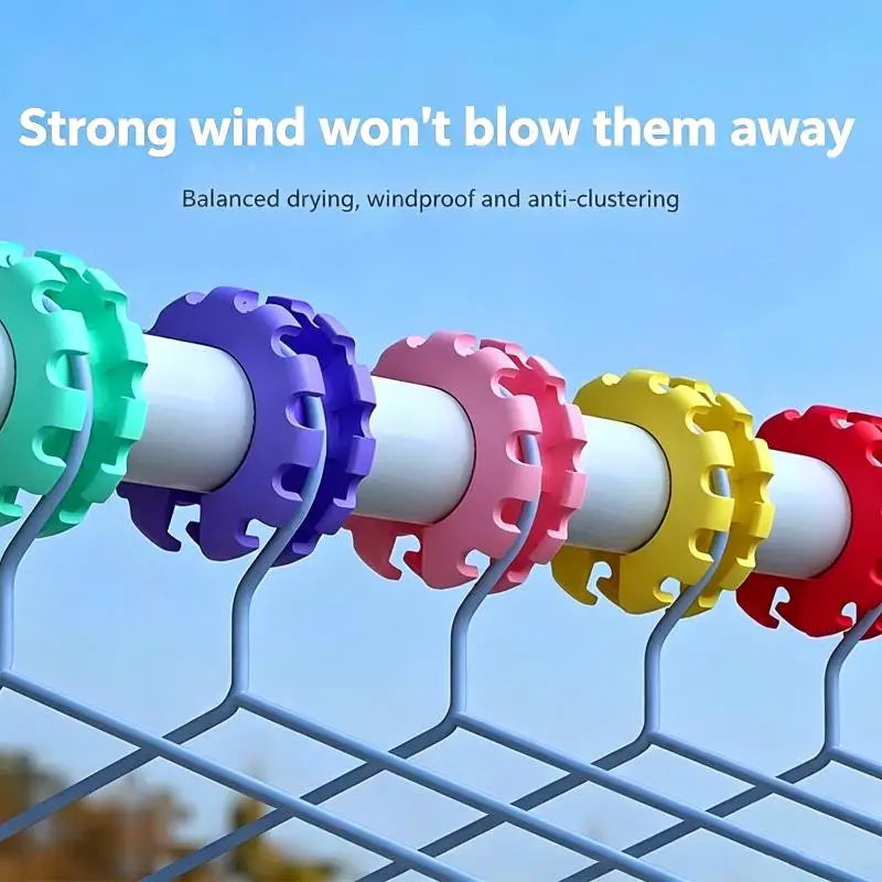 5-Pack Windproof Flower Laundry Drying Clips – Anti-Slip