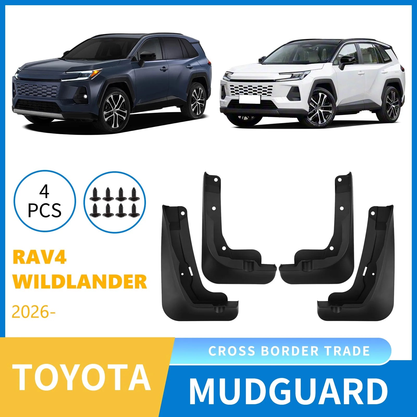 For 2026 TOYOTA RAV4 generation Mud Flaps Mudflap Front Rear Fender Anti-splash Mudguards Guard Splash Car Accessories 4 Pieces Zpaxo