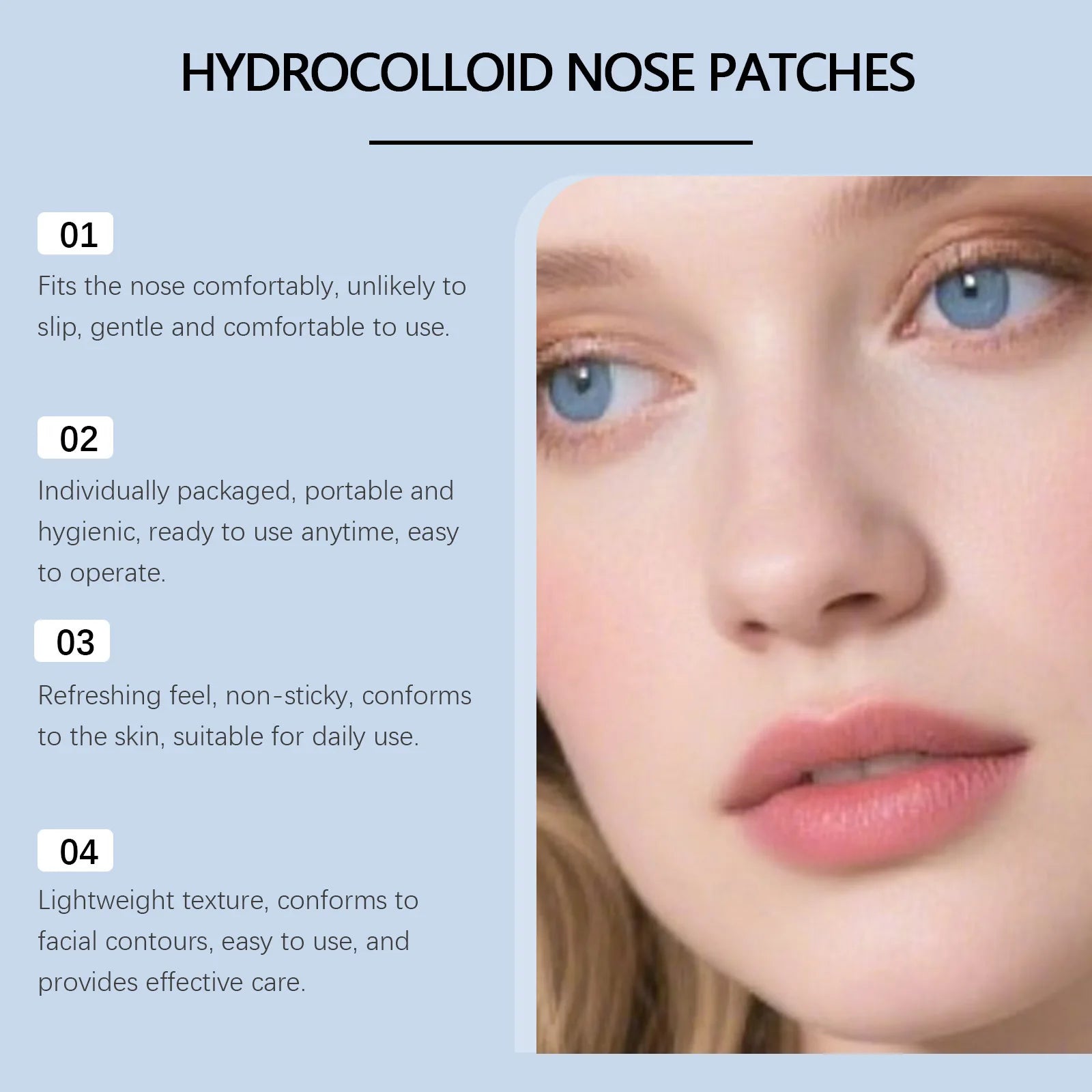 Nicotinamide Hyaluronic Acid Nose Patches – Remove Blackheads Nose Pore Patches Zpaxo