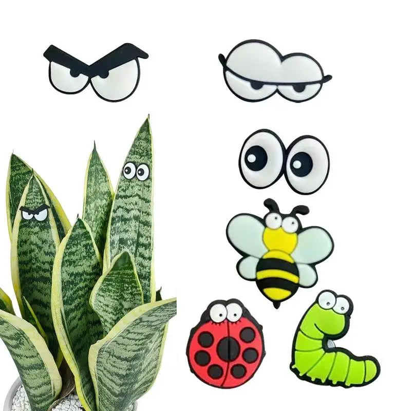 6pcs Plant Magnets Eyes For Potted Plants, Funny Plant Safe Magnet Pins House Plant Accessories, For Plant Lovers Zpaxo