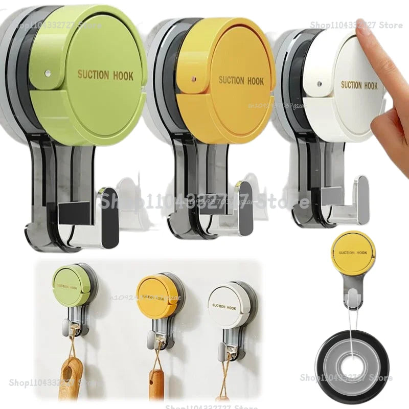 Vacuum Suction Hook Traceless No-Drilling Strong Hold Reusable Waterproof for Bathroom Kitchen Office Door Back Toilet Area Zpaxo