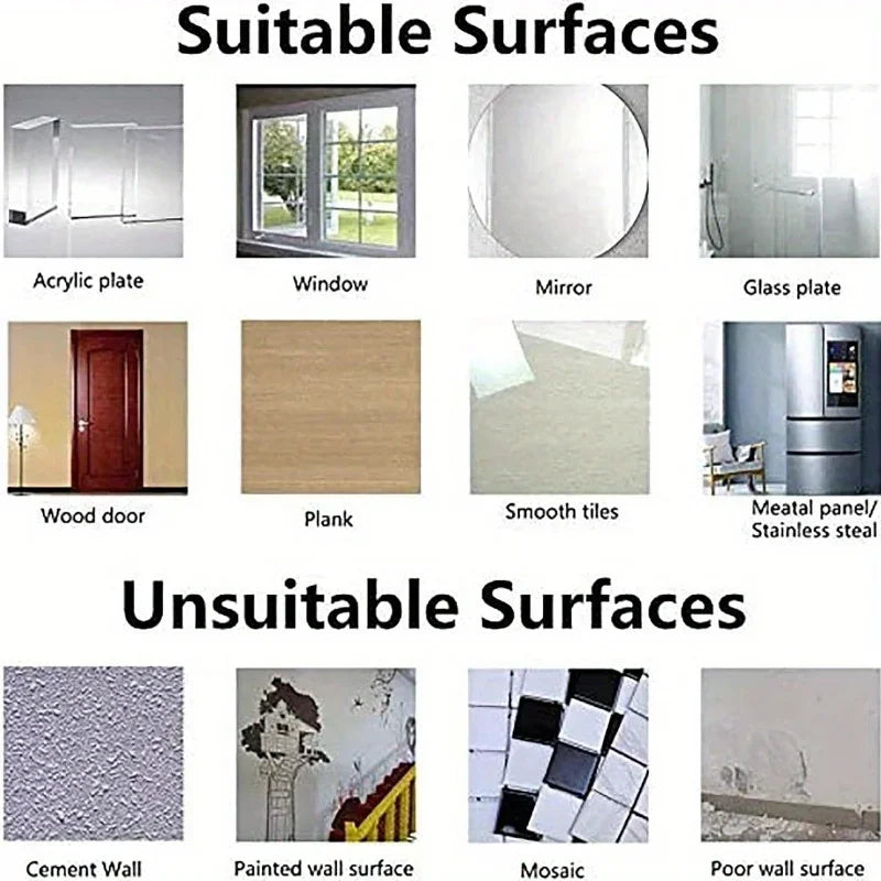 Double Sided Adhesive Wall Hooks Hanger Strong Transparent Suction