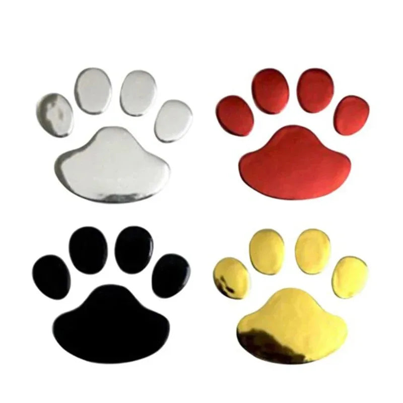 Cat & Dog Paw Print Car Stickers – Bumper & Window Decals