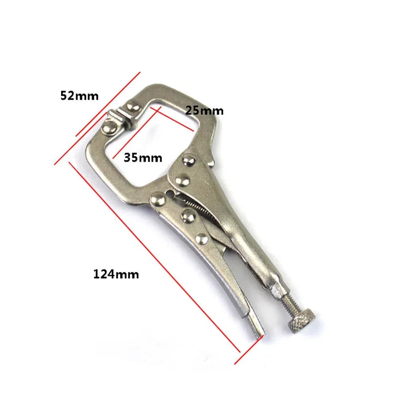 5 Inch C Clamp Assorted Locking Welding Clamp Mini Alloy Locking Pliers For DIY Hand Repair Tools Wood Working Zpaxo