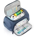 Big Cute Pencilcase Portable Multifunctional Pencil Box Large Zpaxo Dark Blue