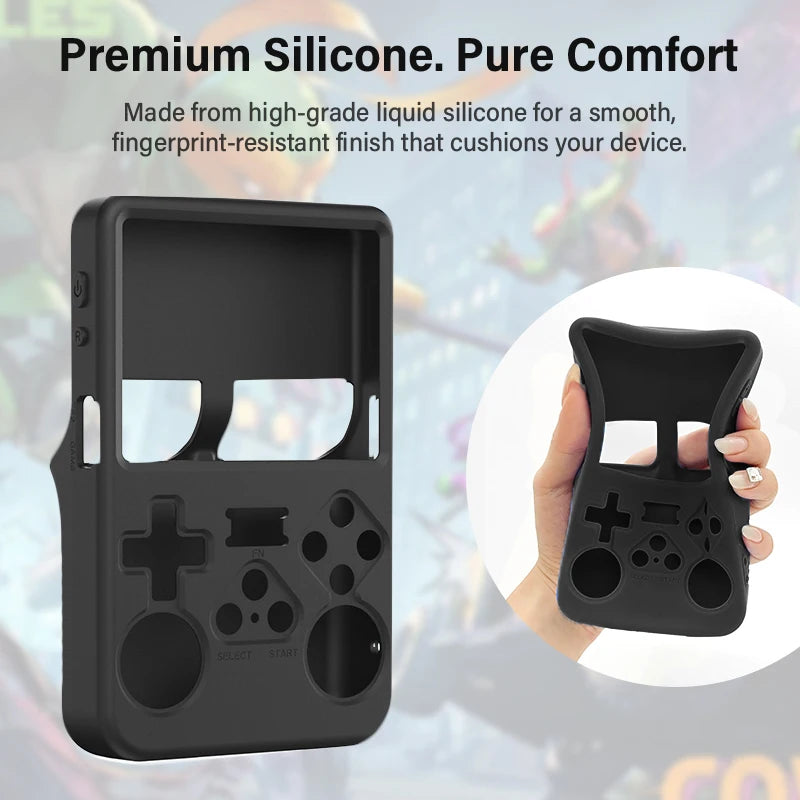 Case R36s Protective case For R36S Silicone Case Soft 360° drop protection Case For R36s Handheld Game Console Accessories Zpaxo