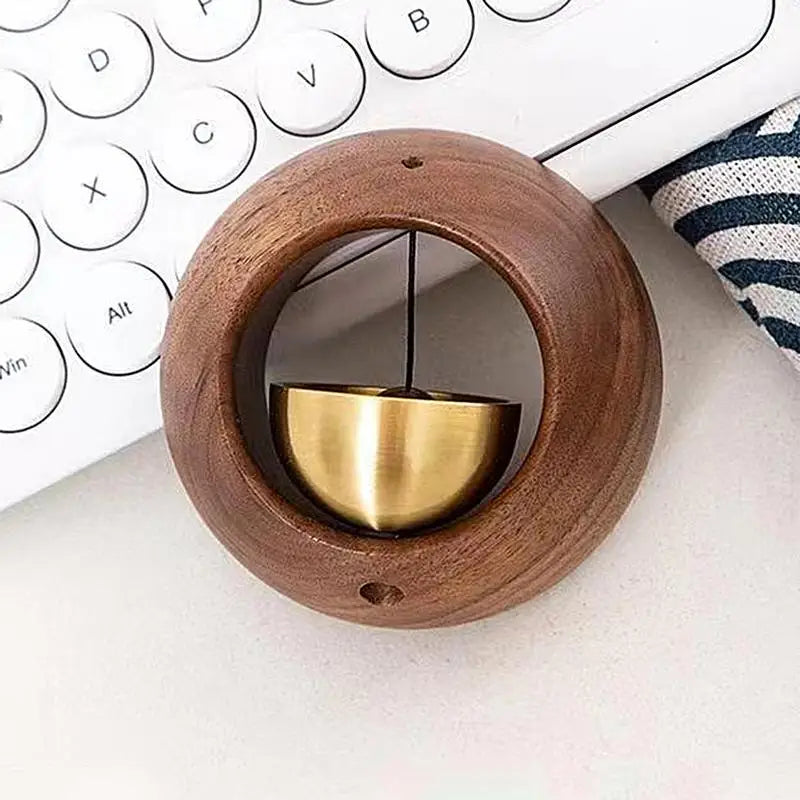 Magnetic Japanese Wooden Wind Chimes Wireless Doorbell Entrance Door