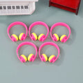 ▶5Pcs Mini Headphones Toys Gifts DIY Sunglasses Straw Hat Scarf Jewelry Accessories Decoration Zpaxo Pink
