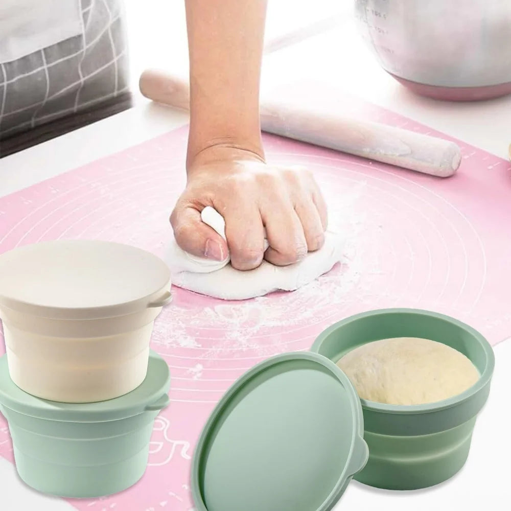 Lidded Hybrid Pizza Dough Box Multi-functional Foldable Non-stick Zpaxo