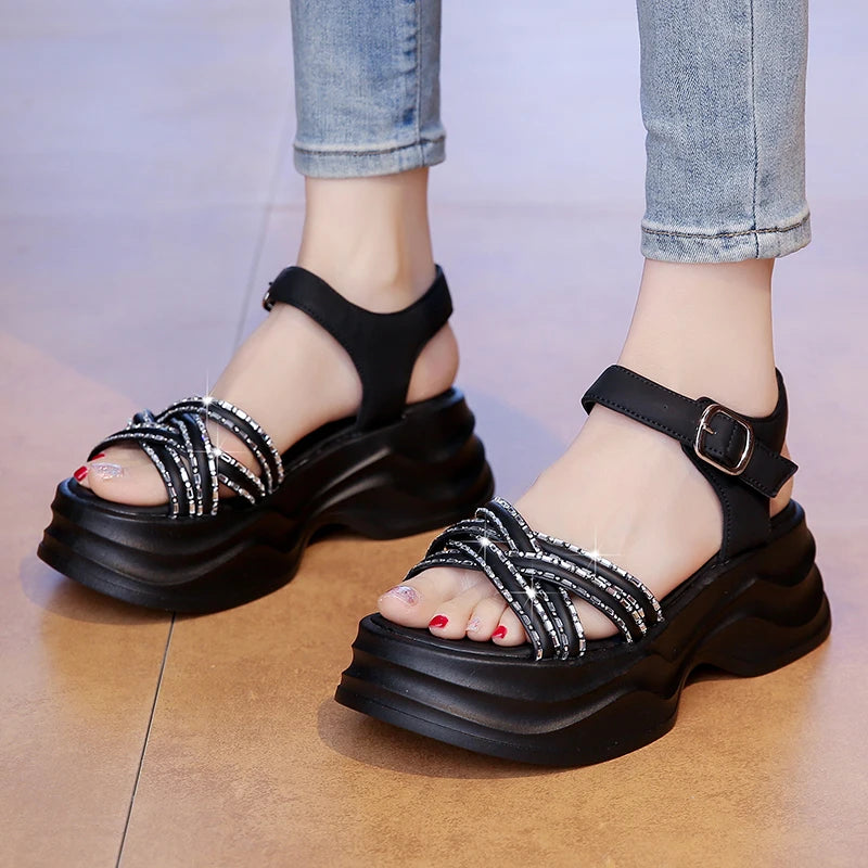 Women's Thick-soled Sandals Summer 2025 Arrival Fashionable All-match