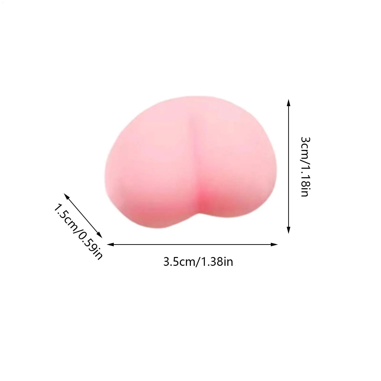Mini Stress Toys 50 Pieces Peach Butt Stress Reliever Pinching Sensory Toy For Kids Adults Home School Students Classroom Office Zpaxo