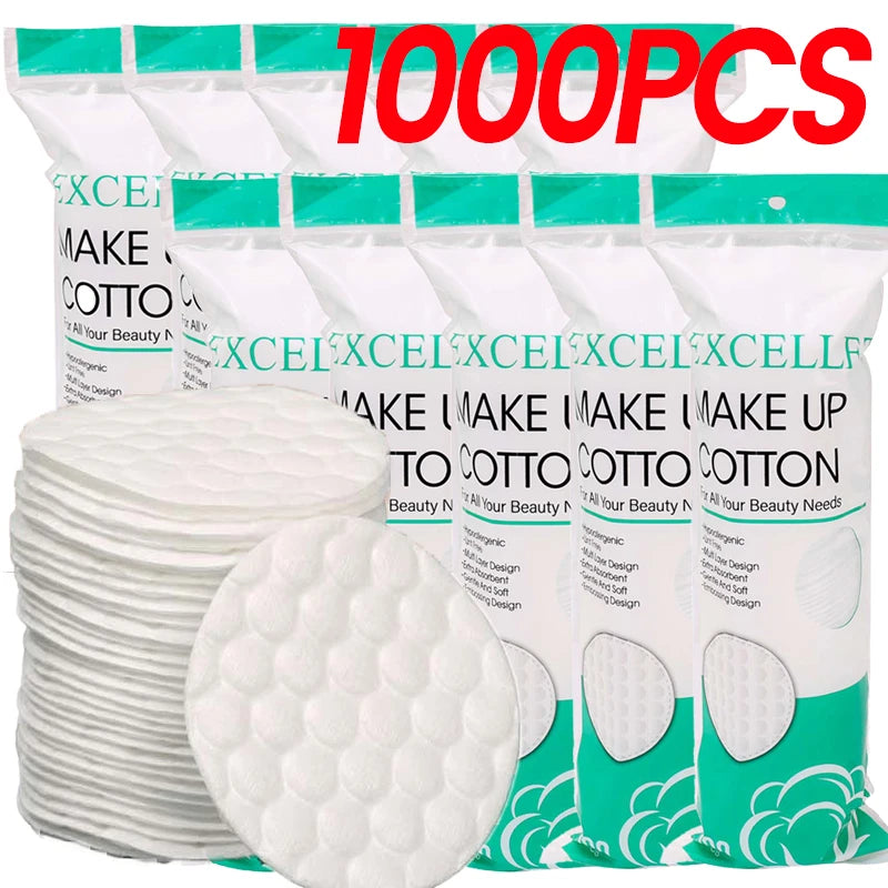 Disposable Soft Circular Makeup Remover Pads Doubles Sided Breathable Zpaxo A Style-1000PCS