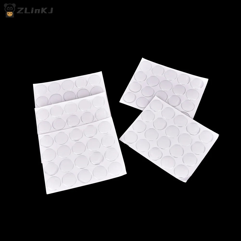 ▶100PCS 1" Round 3D Crystal Clear Epoxy Adhesive Circles Dome Sticker Bottle Cap DIY Jewelry Making Accessories Zpaxo