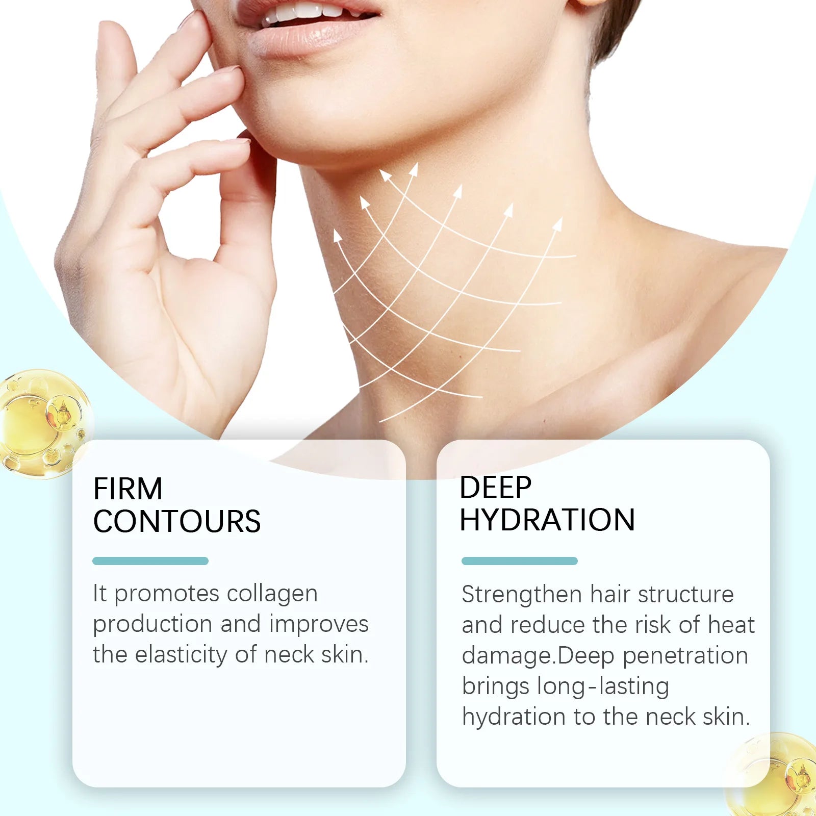 5/10Pcs Collagen Neck Patch Neck Lines Remover Masks Lifting Firming Neck Skin Elastic Moisturizing Skin Care Neck Patch Zpaxo