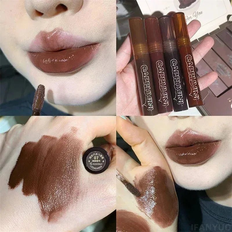 7 Colors Mirror Watery Lip Gloss Moisturizing Nature Hydrating Liquid Zpaxo 07