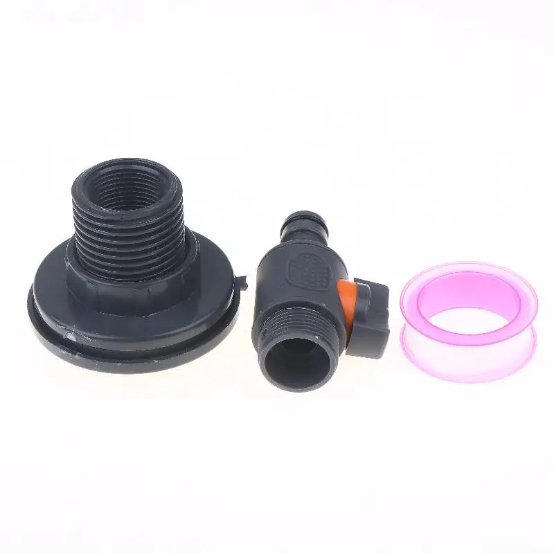 PVC Water Adapter Durable Tank Valve Quick Installation Rainwater Zpaxo