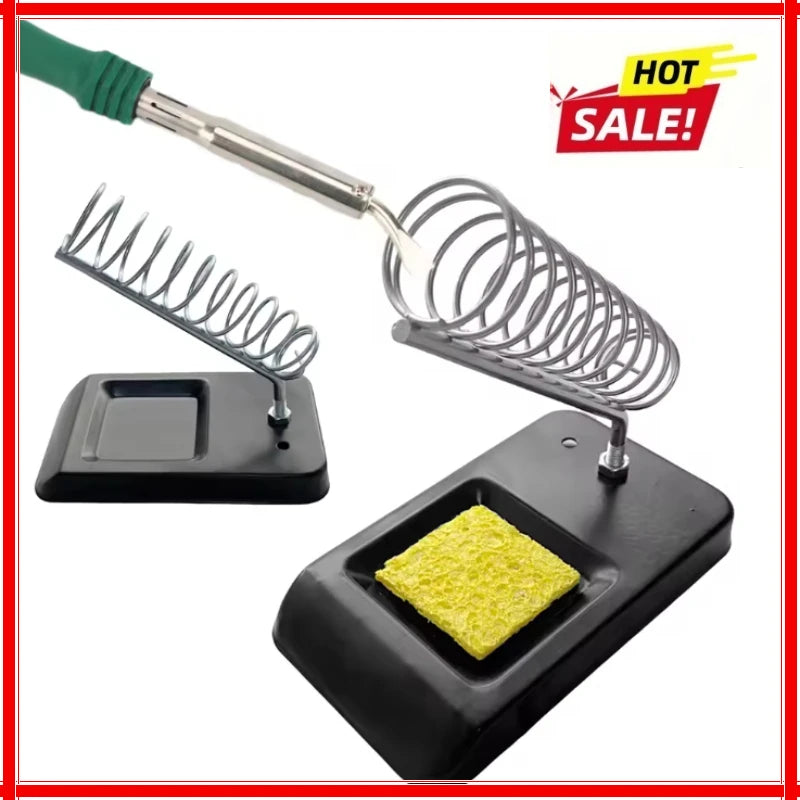 Soldering Iron Stand with Sponge Cleaning Pad – Universal Holder Soldering Iron Stand Zpaxo