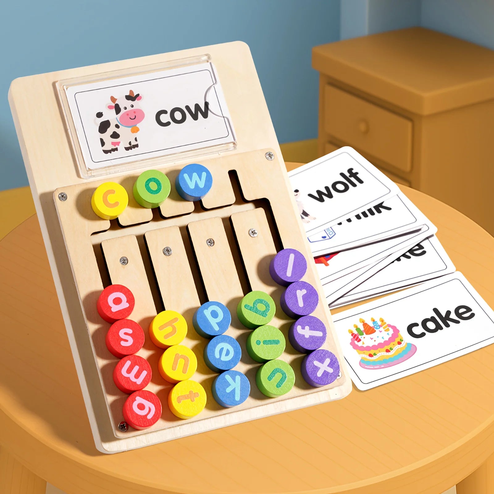 Educational Letter Matching Toy Featuring Spelling Board 12