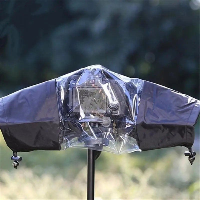 652F Clear View Camera Rain Cover Waterproof Nylons Material Elastics Band Secure For Hiking Action Photography Outdoor Zpaxo