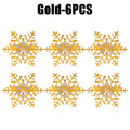 Christmas Rhinestone Snowflake Napkin Rings Sparkling