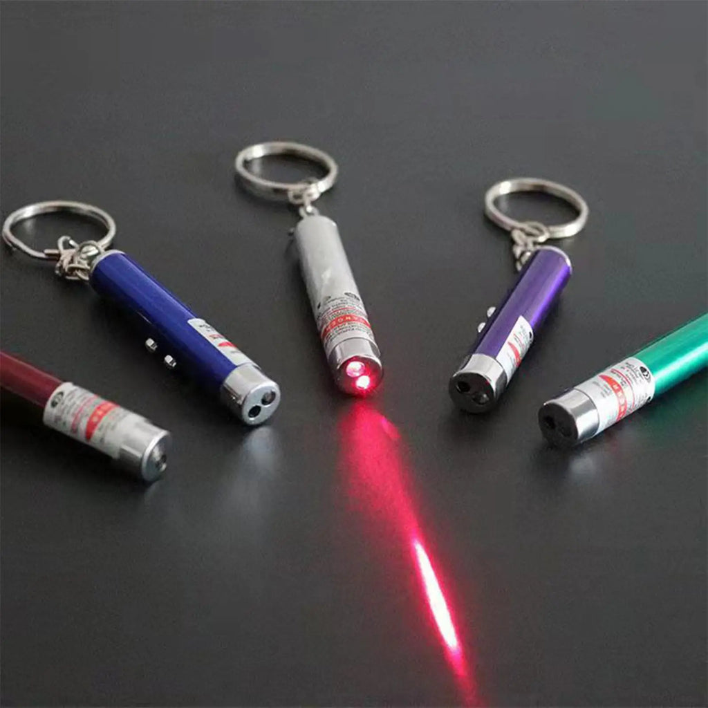 Funny Cat Chaser Pointer Toy Pen Chasing Supplies Green LED Light